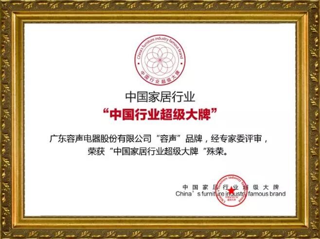 中國(guó)家居行業(yè)“中國(guó)行業(yè)超級(jí)大牌”