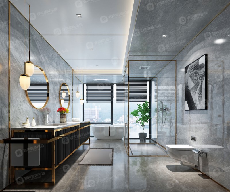 容聲集成吊頂無(wú)膠大板效果圖