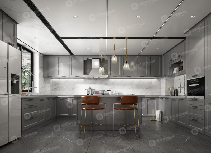 容聲集成吊頂無(wú)膠大板效果圖